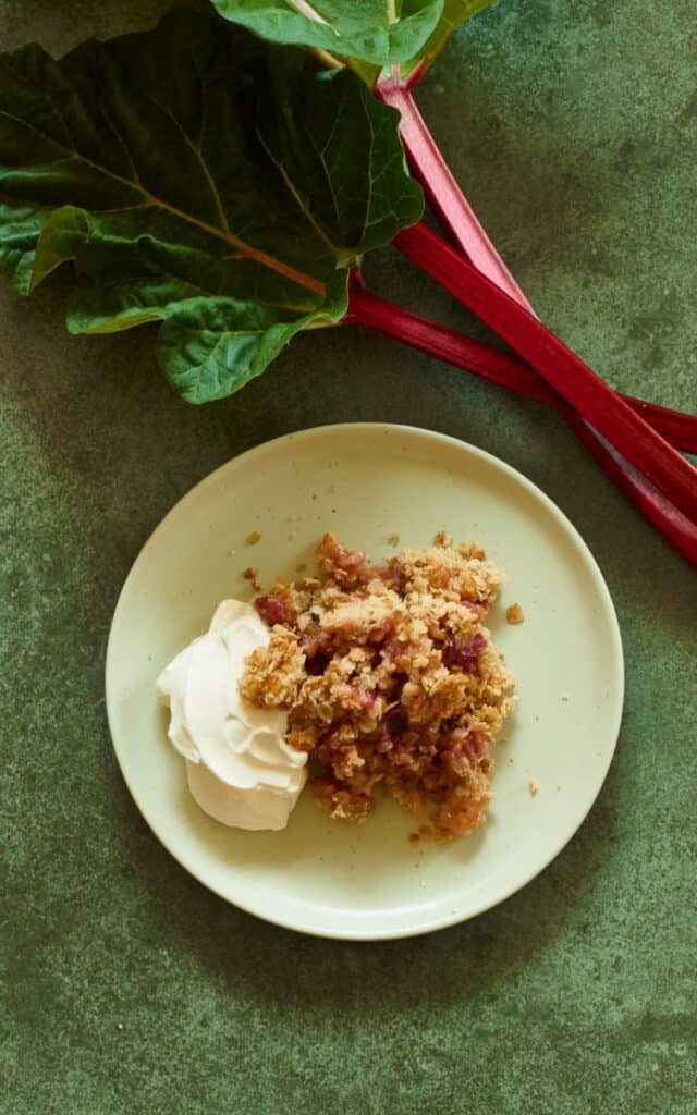 Rabarber crumble